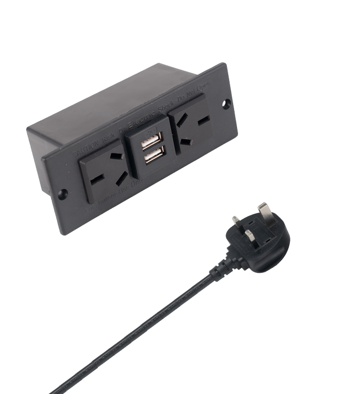 澳规两位插+双USB