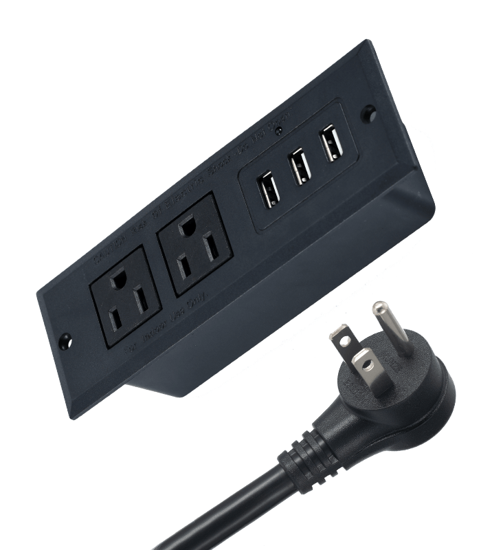 暗藏两位插+USB